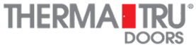 Gray and red stylized logo showing the word 